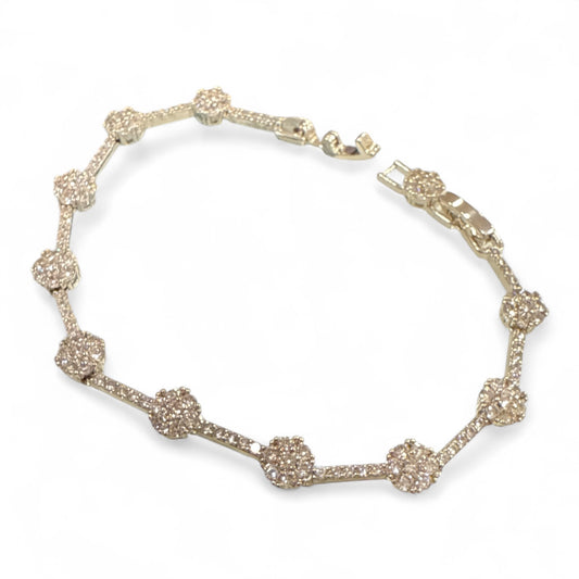 Bracciale Tennis Donna con Zirconi Luminosi – Elegante Regolabile Idea Regalo