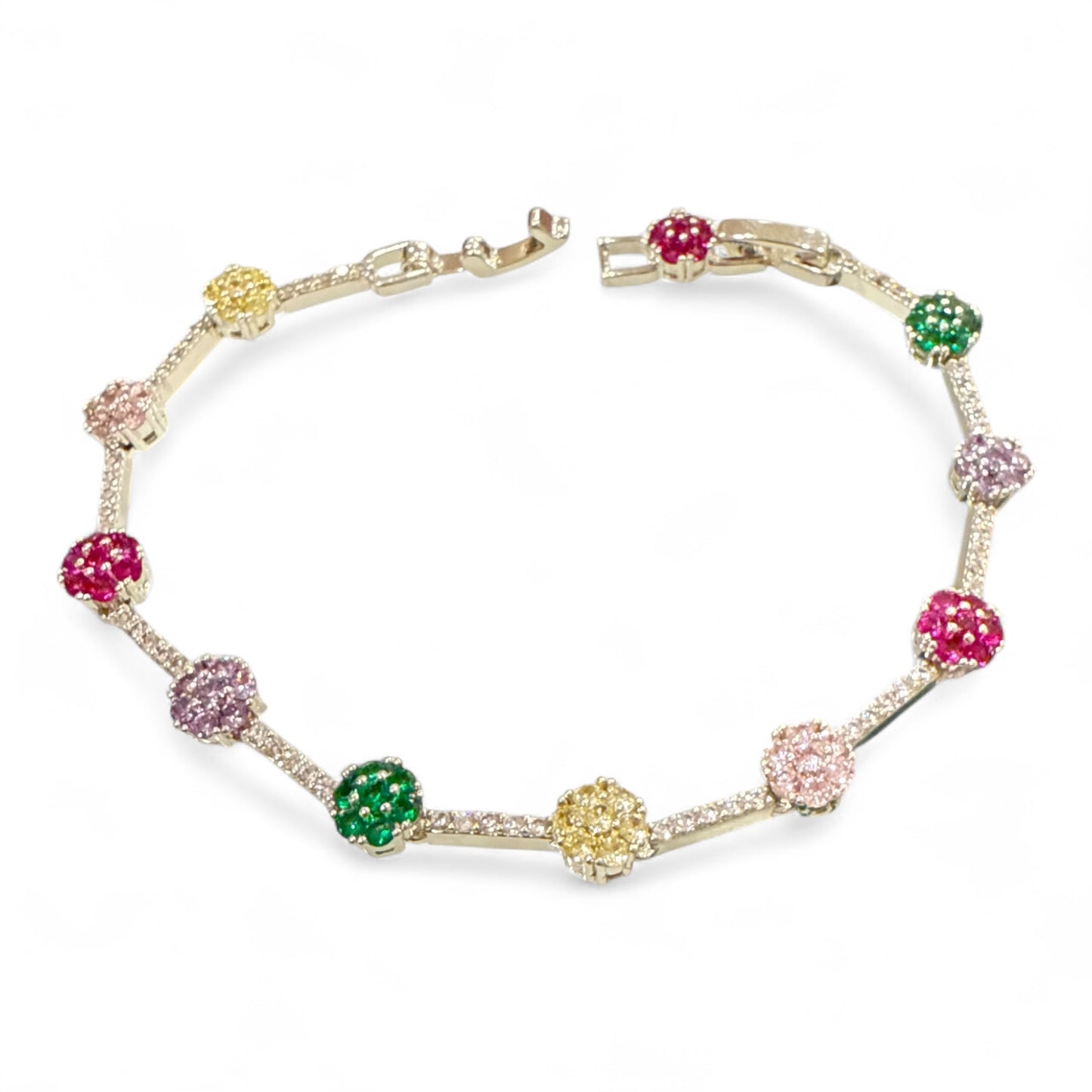 Bracciale Tennis Donna con Zirconi Luminosi – Elegante Regolabile Idea Regalo