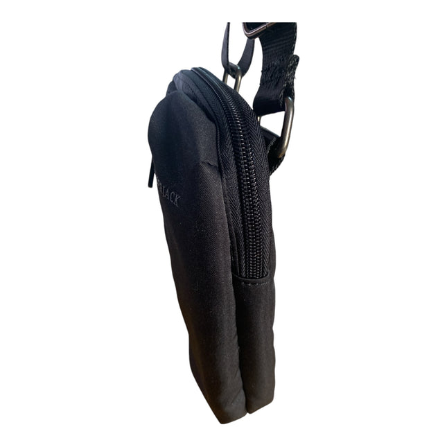 Borsello Uomo Lumberjack Poliestere Nero Tracolla Regolabile Zip