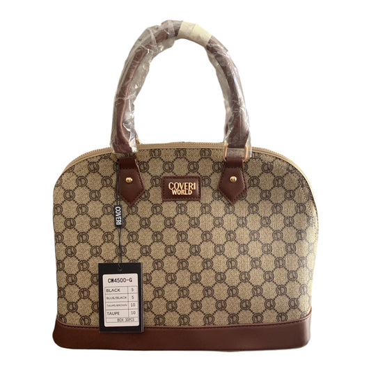 Enrico Coveri World Doppia Borsa Sintetico Marrone Da Donna Con Tracolla