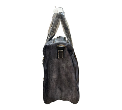 Phil Firenze Borsa A Spalla Da Donna Sintetico Pelle Blu Con Tracolla