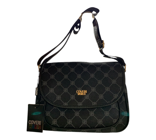 Enrico Coveri World Borsa a Spalla Da Donna Sintetico Nero Con Tracolla