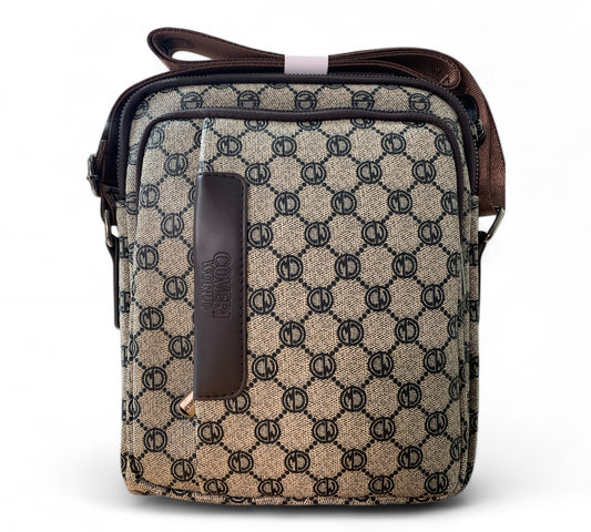 Enrico Coveri World Borsello A Tracolla Da Uomo In Sintetico Marrone Sconto Mf
