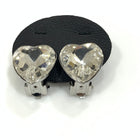 Orecchini Donna Clip Acciaio Strass Comodi Senza Buco MF