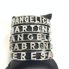 Bracciale Donna Acciaio Manetta Nome Strass Personalizzabile