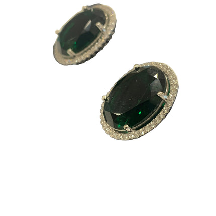 NUOVO Orecchini Donna Passionedele Argento Smeraldo Verde Eleganti