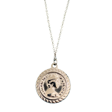 Collana girocollo in acciaio Steel ciondolo  silver donna