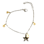 Bracciale Donna Acciaio Ciondoli Stella Oro MF