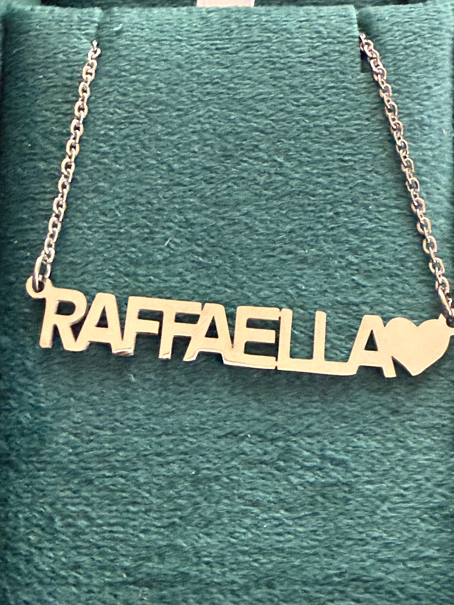 Collana Donna Personalizzata con Nome in Acciaio 45cm – Elegante con Cuore