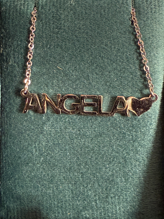 Collana Donna Personalizzata con Nome in Acciaio 45cm – Elegante con Cuore