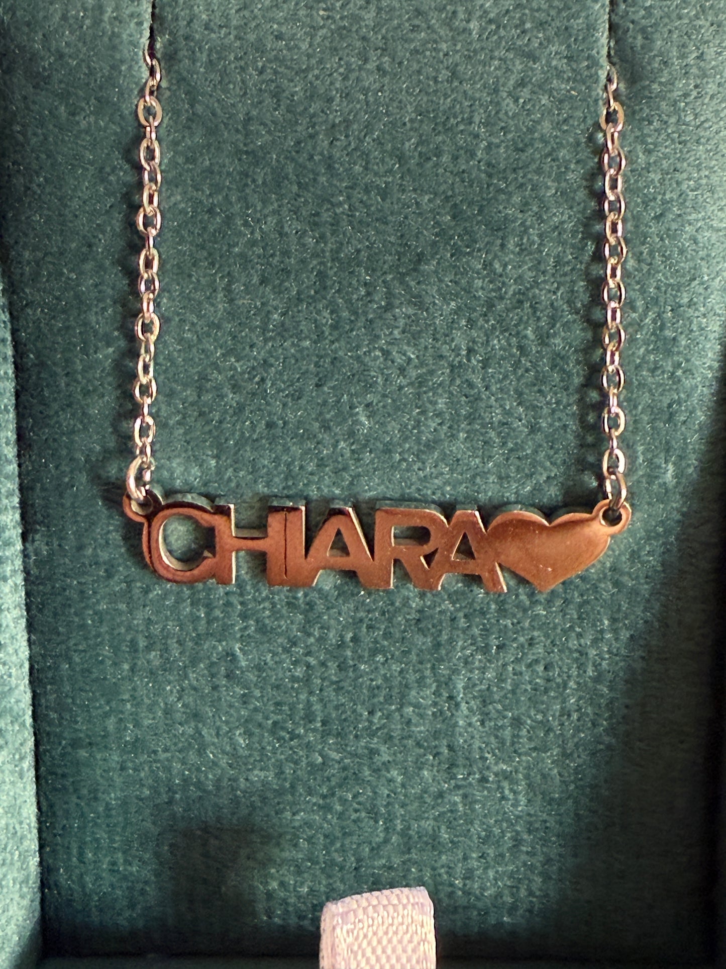 Collana Donna Personalizzata con Nome in Acciaio 45cm – Elegante con Cuore