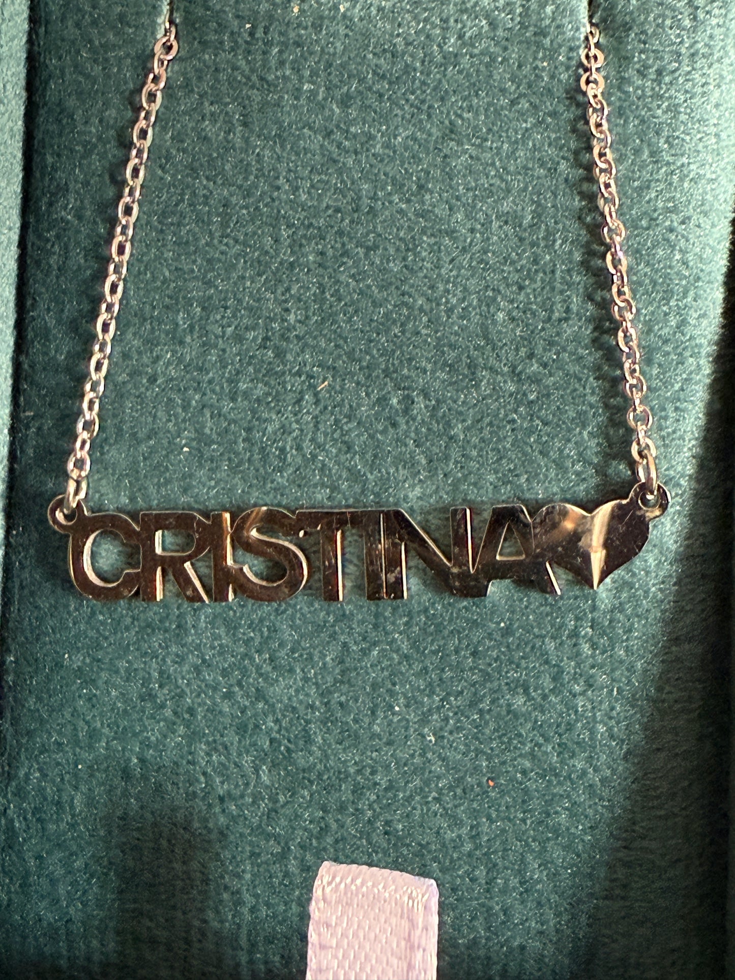 Collana Donna Personalizzata con Nome in Acciaio 45cm – Elegante con Cuore
