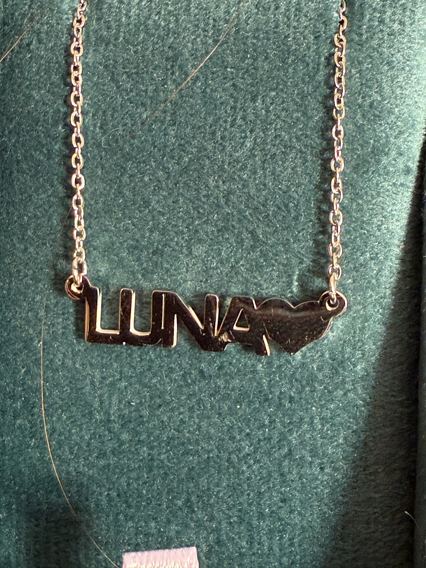 Collana Donna Personalizzata con Nome in Acciaio 45cm – Elegante con Cuore