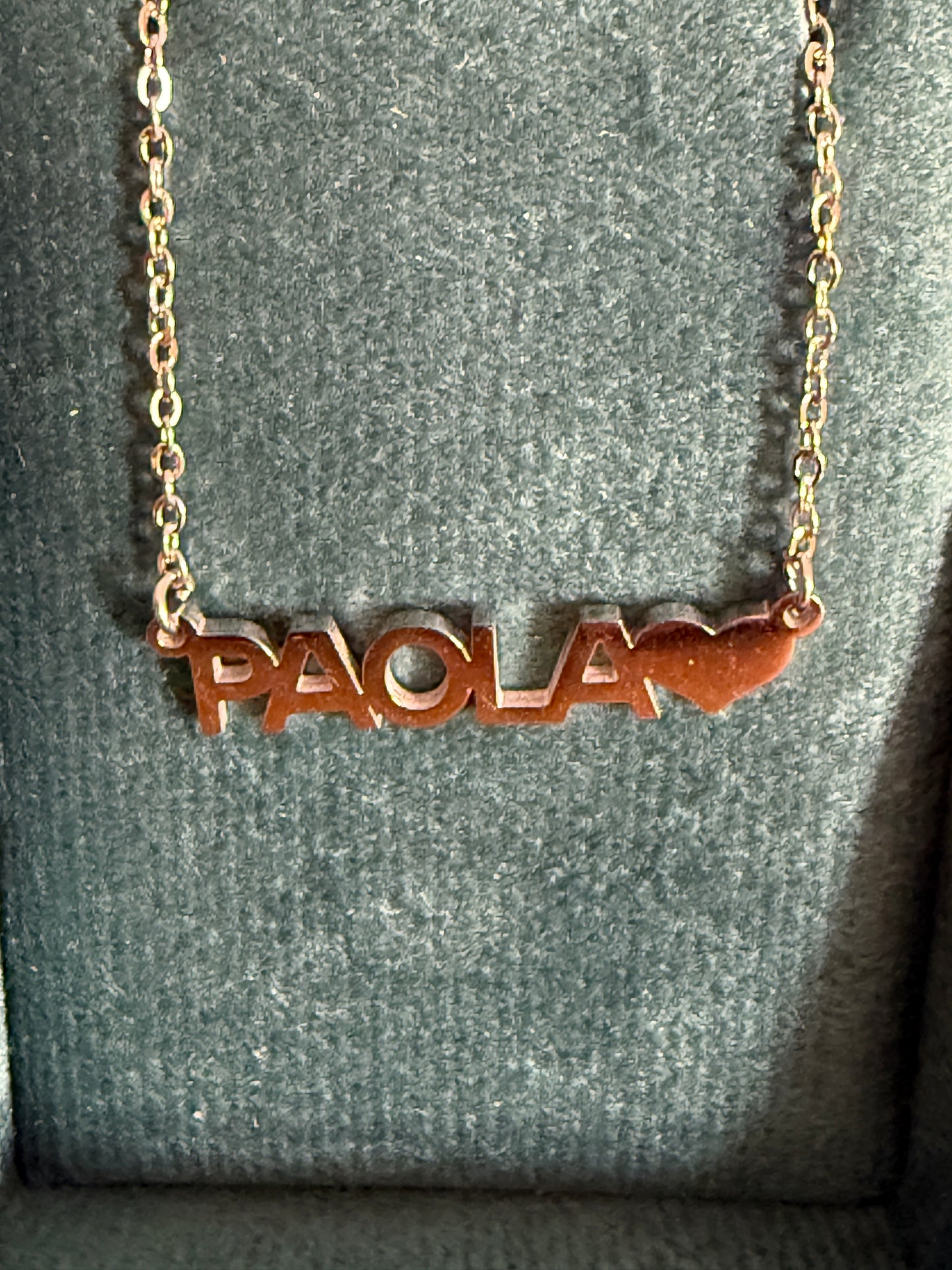 Collana Donna Personalizzata con Nome in Acciaio 45cm – Elegante con Cuore