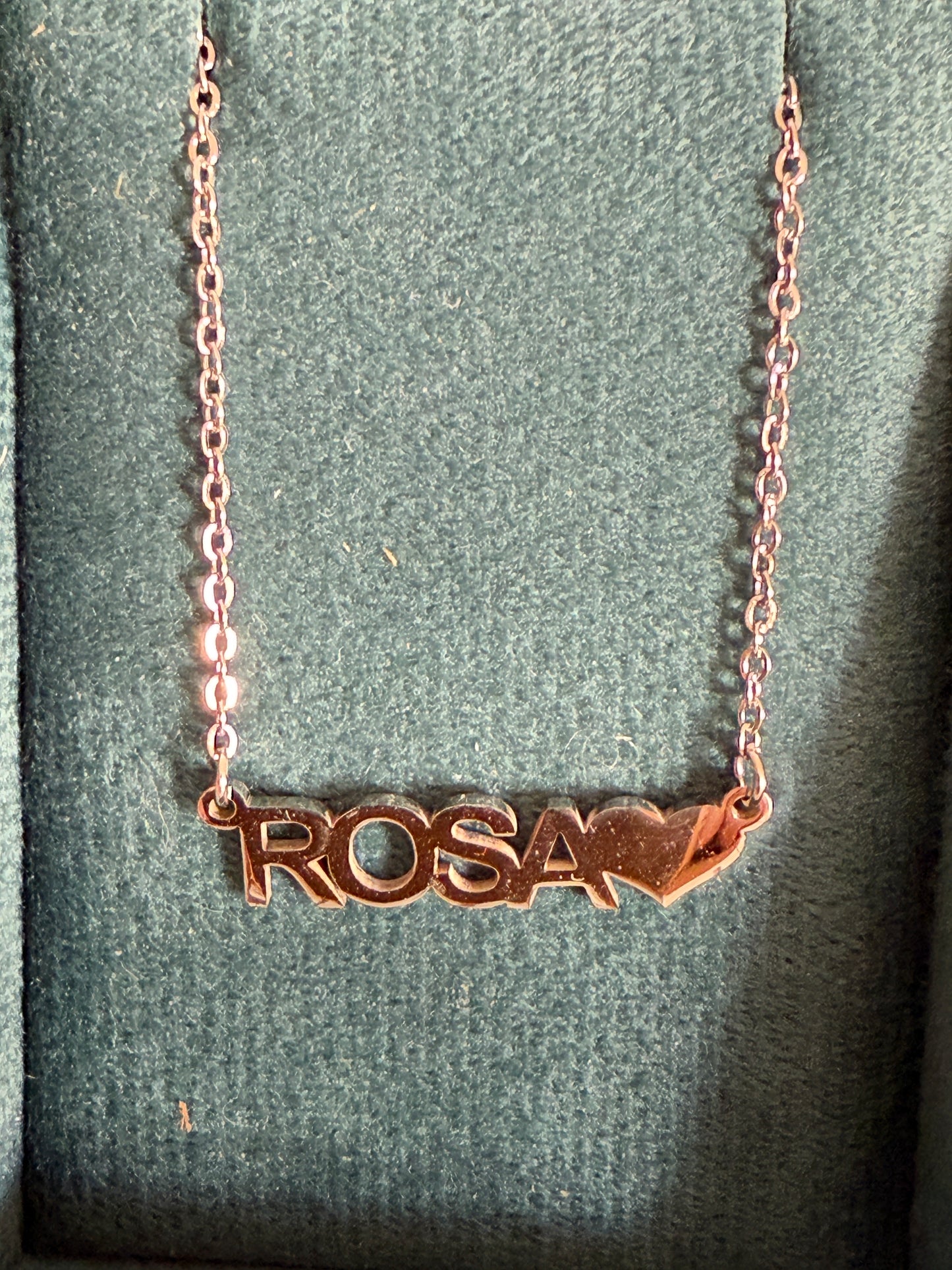 Collana Donna Personalizzata con Nome in Acciaio 45cm – Elegante con Cuore