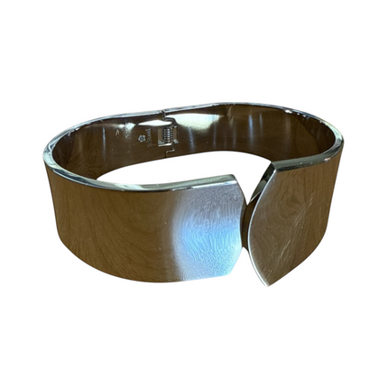 Bracciale Donna Shelly Rigido Acciaio Inox Bicolore Argento Oro Minimal