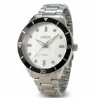 Orologio Donna Lorus Acciaio Zirconi Lunetta Nera Sportivo 10BAR RG245RX-9