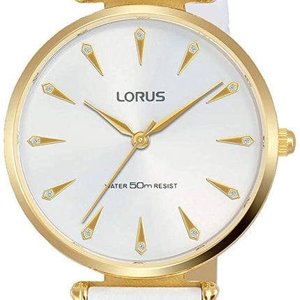 Orologio Donna Lorus Quarzo Pelle 32mm Cristallo Minerale 5ATM Classico