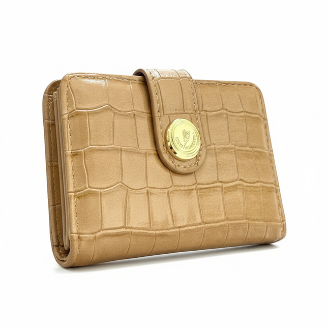 Portafoglio Regina Scherecker Donna Ecopelle Stampa Coccodrillo Elegante