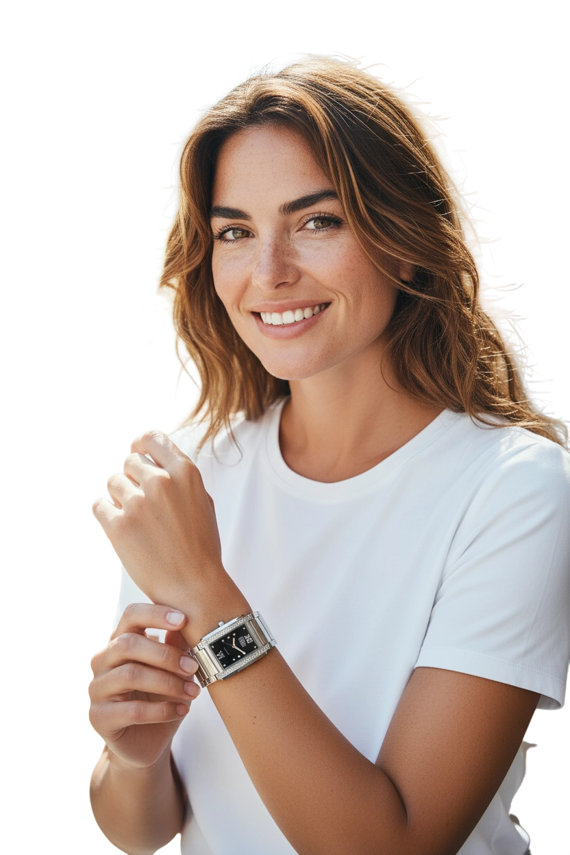 Enrico Coveri Orologio Donna Rettangolare con Cristalli – Silver o Rose