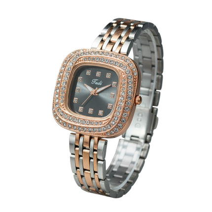 Orologio Donna Acciaio Zirconi Quadrante Colorato Bracciale Maglia 6 Varianti