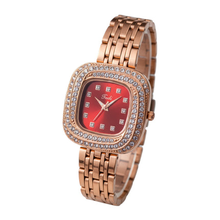Orologio Donna Acciaio Zirconi Quadrante Colorato Bracciale Maglia 6 Varianti