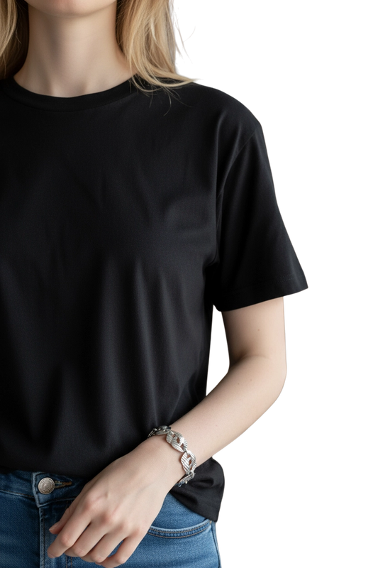 Bracciale Donna Maglie Geometriche Silver – Regolabile e Leggero