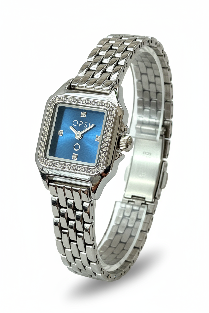 Orologio Donna OpsObjects Quadrato Acciaio | Varianti Argento, Blu o Oro
