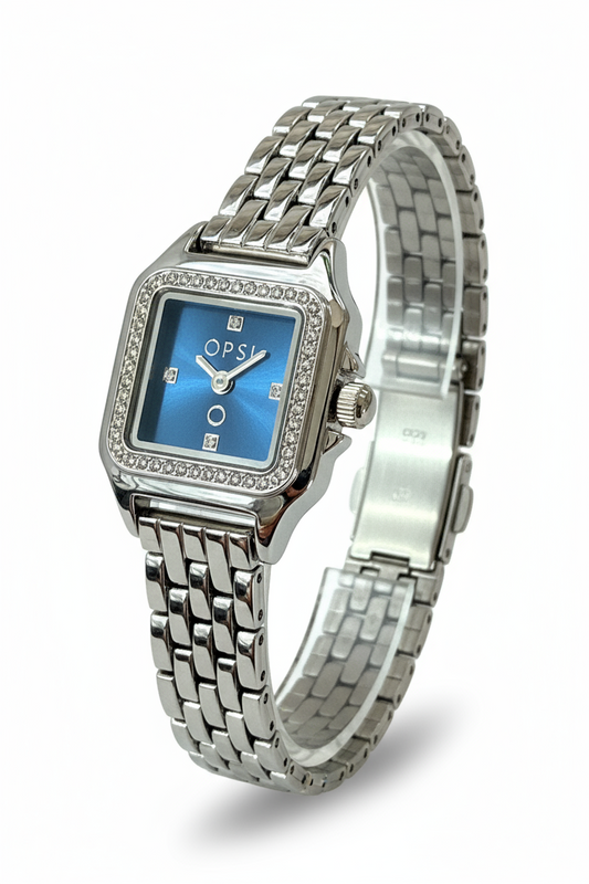 Orologio Donna OpsObjects Quadrato Acciaio | Varianti Argento, Blu o Oro