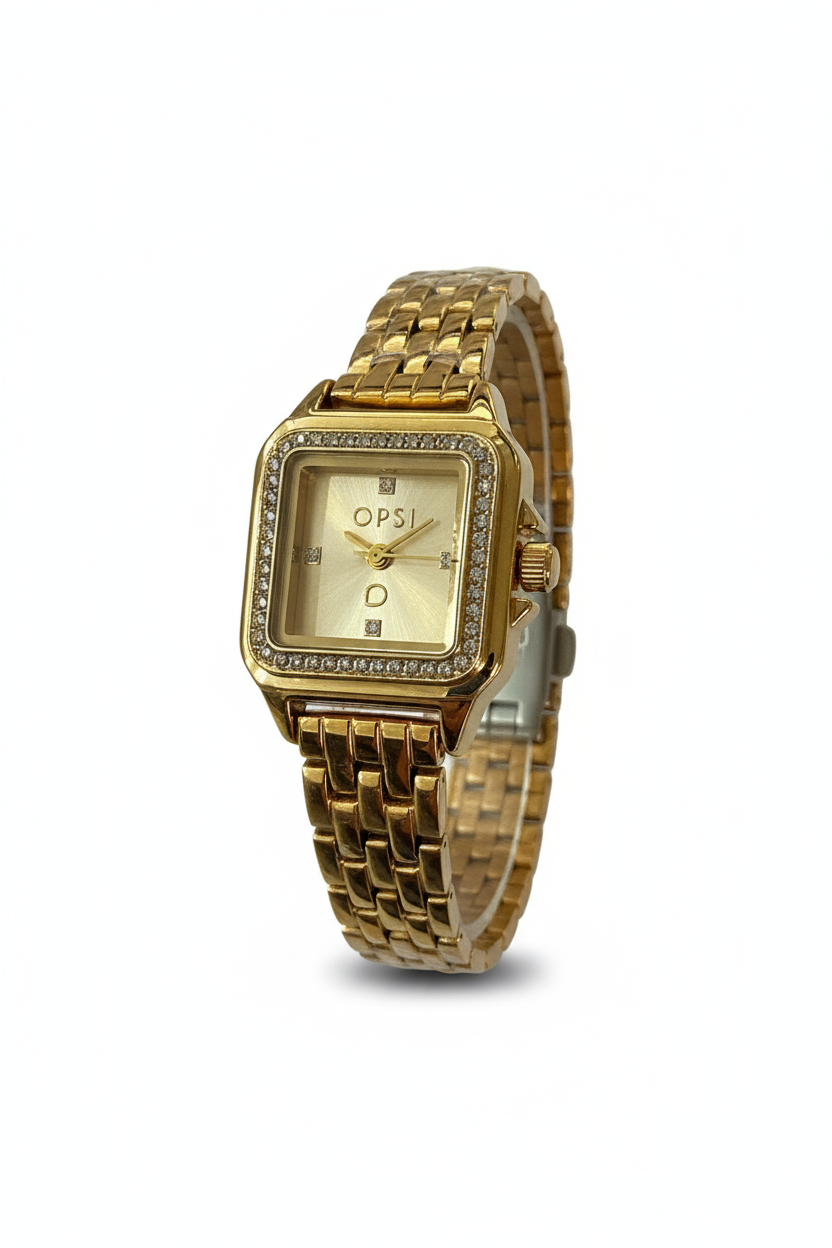 Orologio Donna OpsObjects Quadrato Acciaio | Varianti Argento, Blu o Oro