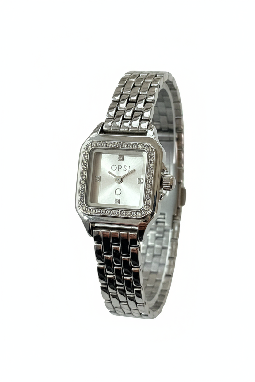 Orologio Donna OpsObjects Quadrato Acciaio | Varianti Argento, Blu o Oro