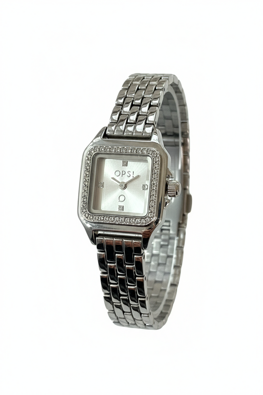 Orologio Donna OpsObjects Quadrato Acciaio | Varianti Argento, Blu o Oro