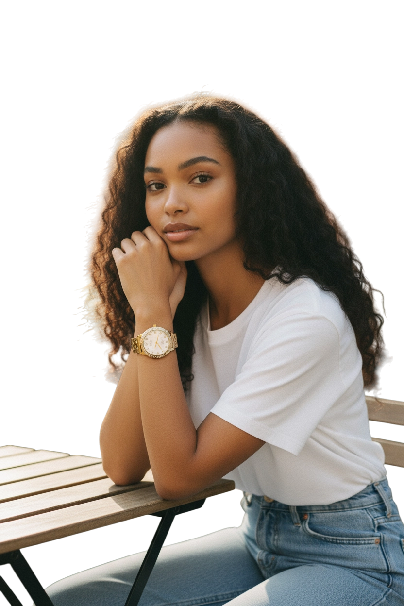 OPSObjects – Orologio Donna Tondo Dorato con Cristalli e Bracciale Acciaio