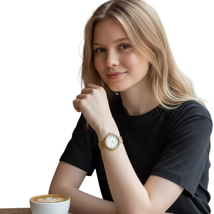 Orologio Donna OpsObjects Glam Shine Maglia Milano Oro Cristalli OPSPW971