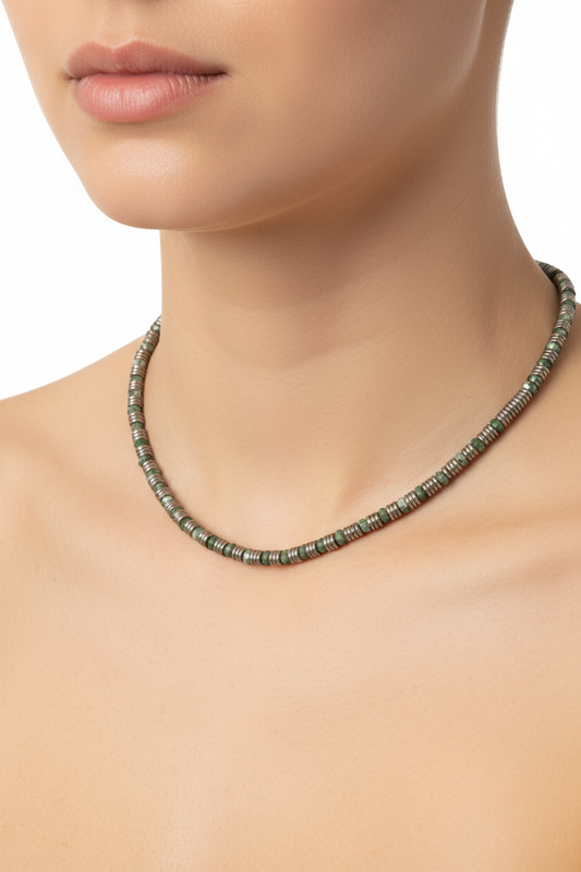 Collana Girocollo Acciaio 316L Ipoallergenica — Effetto Vissuto Vintage