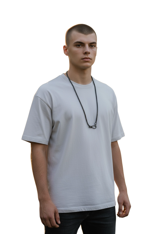 Collana Uomo Acciaio 316L Ipoallergenica con Moschettone — Effetto Vissuto Urban