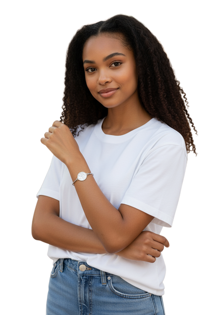 Bracciale Brosway Chakra BHK269 Pace in acciaio 316L con smalto bianco