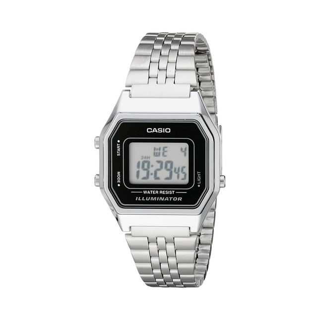 Casio LA680WEA-1EF Orologio Digitale Donna Acciaio Vintage Illuminator