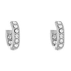 Orecchini Donna Liu Jo LJ1829 Cerchio Acciaio Silver Cristalli 1,5cm