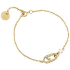 Bracciale Donna Liu Jo Identity LJ1955 Acciaio Oro Logo Monogram Zirconi