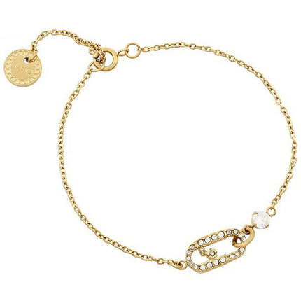 Bracciale LIU JO Identity Acciaio Oro Logo Monogram Zirconi - LJ1955