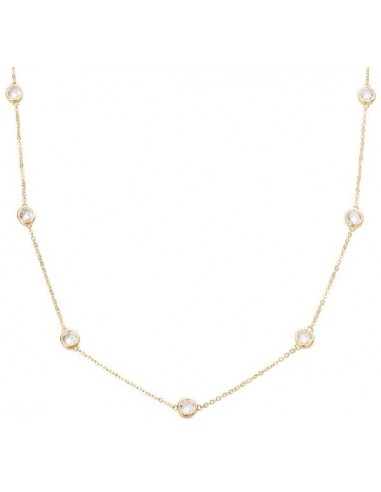 LiuJo Collana Lunga 60 Cm Donna In Acciaio Colore Oro E Zirconi Bianchi Lj2132
