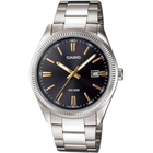Orologio Uomo Casio MTP-1302D-1A2VDF Acciaio Analogico Nero Oro 50m