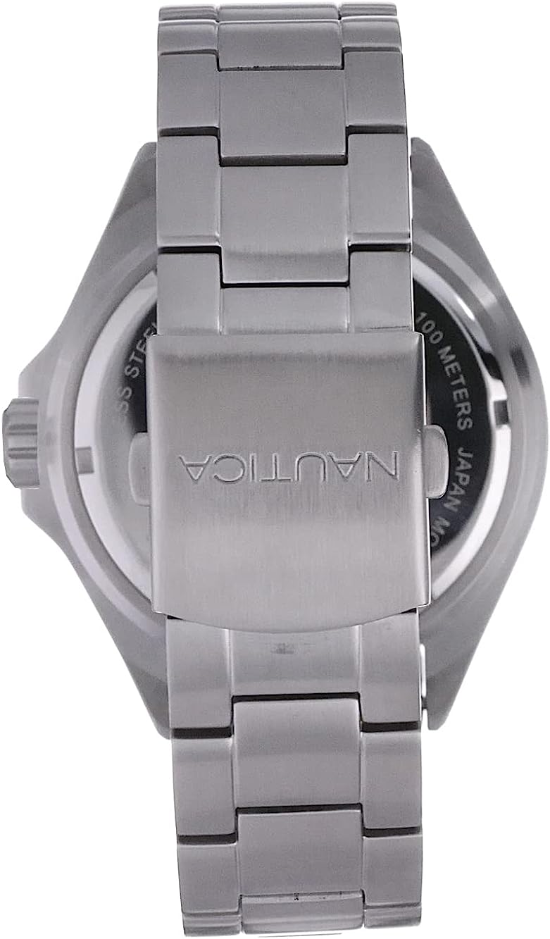 NAUTICA OROLOGIO DA POLSO IN ACCIAIO PER UOMO IN STILE NAUTICO SPORTIVO NAPCPS904