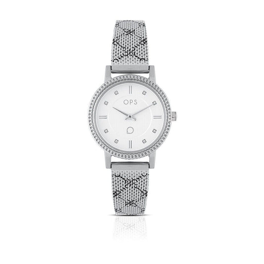 Orologio da polso donna acciaio silver quarzo OPSOBJECTS casual