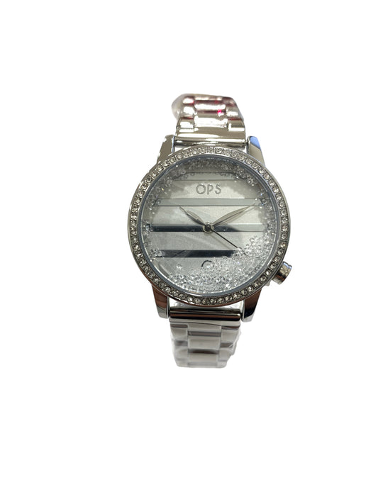 Orologio donna acciaio silver quarzo cristalli OpsObjects moda casual
