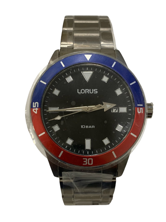 Orologio al quarzo acciaio data lunetta bicolore LORUS uomo sport