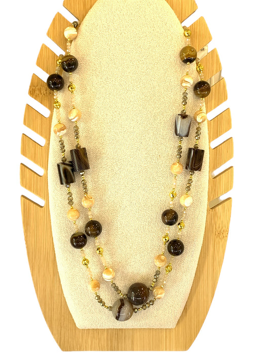 Collana Donna Con Pietre Naturali Passionedele Luxury Lunga 60 cm