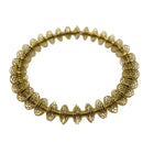 Bracciale Donna Acciaio Gold Elastico Motivi Geometrici MF