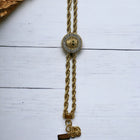 Bracciale Donna Acciaio Gold Doppio Filo Testa di Tigre